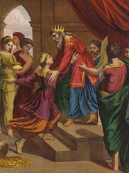 Der Besuch der Königin von Saba bei Salomo